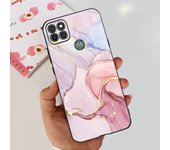 For Motorola Moto G9 Power Case Moto G9 Play Silicone Soft Cover Fashion Flower Painted Matte Case For MotoG9 Power TPU Fundas