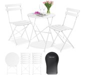 Juego de Muebles de jardín de 3 Piezas con 2 sillas Plegables, Juego de Muebles de balcón, Muebles de jardín, Muebles de jardín, Muebles de jardín, Muebles de jardín, Mesa de Metal