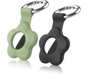 UMUST Silicone Apple Case with Keychain,Airtag Holder for AirTags Tracker, AirTag Cover Anti-Loss Tracker Accessories