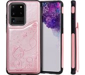 Funda con relieve de abeja y gato para Samsung, carcasa para Samsung S8, S9, S10, S20 Plus, S10 E, S10, 5G, S20 Ultra Note 8, 9,