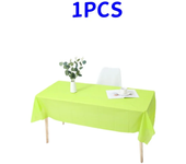 1pc Reusable Tablecloths 137x183cm BPA Free Plastic Dining Table Cover Cloth for Parties Picnic Camping Disposable Tablecloths