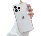 Luxury Transparent Dazzle Light Phone Cases For iPhone 15 14 13 12 11 Pro Max Plus Clear Acrylic Protection Cover Accessories