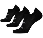 Calcetines de running brooks run-in no show 3-pack black