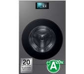 Samsung Lavadora Secadora 18kg/11kg Bespoke AI Laundry Combo™ Clase A Grafito WD18DB8995BZT2, Grafito
