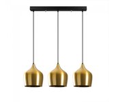 Regleta de techo momo 22 oro (3 luces)