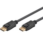 goobay - Cable DisplayPort 1.4 8K@60Hz (4320p) y 4K@120Hz / cable de conexión 32.4 Gbits DP 1.4 para monitores de juegos portátil tarjeta gráfica UHD / 1M, 64797