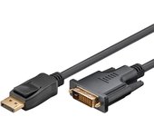 Goobay 51963 adaptador de cable de vídeo 5 m DisplayPort DVI-D Negro