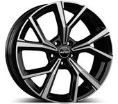 Llanta De Aluminio Gmp Mentor 7x17 5x112 Et35 Frontal Negro Pulido
