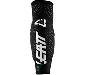 Leatt 3DF 5.0 Protectores de codo Roller de motocross para niños - Negro Blanco (L XL)