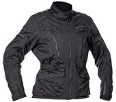 Halvarssons Gruven impermeable Chaqueta textil de motocicleta para mujer - Negro (44)