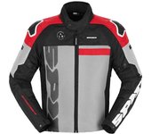 Spidi Progressive Net WindOut Chaqueta textil para motocicleta - Negro Gris Rojo (S)