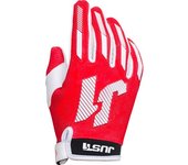 Just1 J-Force X Guantes de Motocross Juvenil - Blanco Rojo (L)
