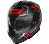 Nolan N80-8 Ally N-Com Casco - Negro Rojo (XL)