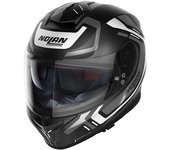 Nolan N80-8 Ally N-Com Casco - Negro Blanco (XL)