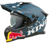 Kini Red Bull ADV X 2.0 Casco de Enduro - Blanco Turquesa Azul (M)