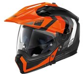 Nolan N70-2 X Decurio N-Com Casco - Negro Naranja (2XS)