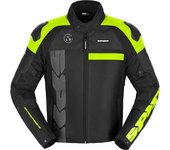 Spidi Progressive Net WindOut Chaqueta textil para motocicleta - Negro Amarillo (M)