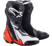 Alpinestars Supertech R Botas de motocicleta - Negro Gris Rojo (47)