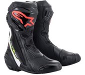 Alpinestars Supertech R Botas de motocicleta - Negro Rojo Amarillo (40)