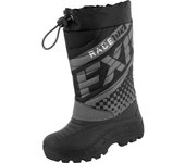 FXR Boost botas impermeables para motos de nieve juveniles - Negro Gris (38 39)