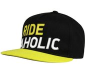 Macna Rideaholic Snapback Gorro - Negro Amarillo (un tamaño)