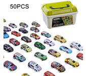 20/30/50Pcs Alloy Mini Racing Pull Back Car Set Storage Box Rebound Multiple Vehicle Collections Kids Toys Boys Birthday Gift