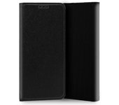 Cool Funda Flip Cover Liso Negro para iPhone XS Max