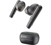 Intrauriculares Poly Voyager Free 60+ UC M color Negro Carbono +Adaptador USB-C BT700 +Estuche de carga con pantalla táctil