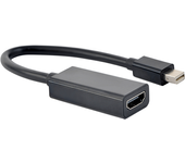 cable adaptador 4k gembird mini displayport a hdmi, negro