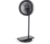 ventilador de sobremesa con lampara y cargador inalambrico
