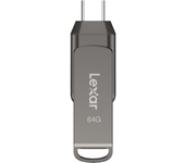 lexar 64gb dual type-c and type-a usb 3.1 flash drive, up to 130mb s read