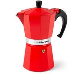 Cafetera Italiana ORBEGOZO KFR640 6 Tazas Rojo