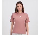 adidas 3S - Marrón - Camiseta Manga Corta Mujer talla L