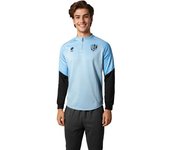 Soka - Sudadera Sociedad Deportiva Huesca Training 2024-2025, Unisex, Light Blue-Panther Black, 2XL