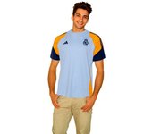 Adidas - Camiseta Real Madrid Training 2024-2025, Unisex, Glow Blue-Crew Orange-Team Navy Blue, M