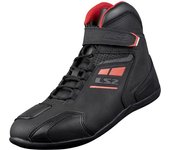 LS2 Garra Zapatillas de moto perforadas - Negro Rojo (39)