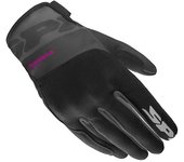 Spidi Flash-KP Tex Guantes de moto para mujer - Negro Lila (XL)