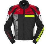Spidi Progressive Tex chaqueta textil de moto perforada - Blanco Rojo (3XL)