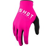 Shot Draw Guantes de motocross - Negro Rosa (3XL)