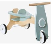 VERTBAUDET Correpasillos + silla para muñecas de madera FSC® verde