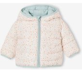 VERTBAUDET Chaqueta acolchada ligera reversible para bebé   azul grisáceo