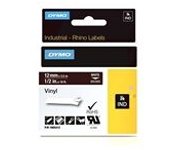 Dymo 1805412 IND Rhino cinta vinilo blanco sobre marrón 12mm