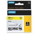Dymo 1805431 IND Rhino cinta vinilo negro sobre amarillo 24mm
