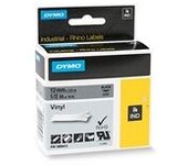 Dymo 1805413 IND Rhino cinta vinilo negro sobre gris 12mm