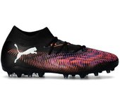Puma - Bota de fútbol Future 8 Match MG, Unisex, Black-White-Glowing Red, 7.5 UK