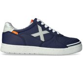 Munich - Zapatilla de fútbol sala G-3 Niño, Unisex, Azul Marino, 38