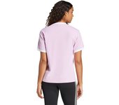 Adidas - Camiseta 3 bandas, Mujer, Light Orchid, L