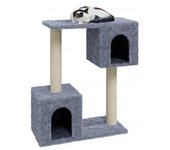 vidaXL Rascador Para Gatos Con Postes De Sisal 60 Cm Gris Claro