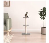 vidaXL Rascador Para Gatos Con Postes De Sisal Gris Claro 73 Cm