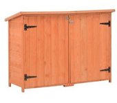 vidaXL Caseta De Almacenamiento De Jardín De Madera 120x50x91 Cm